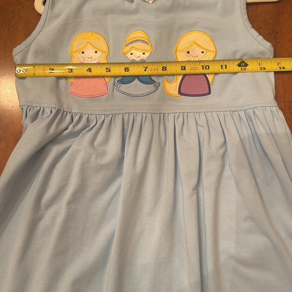 Disney Princess Rapunzel, Cinderella, Sleeping Beauty Applique Dress - sz 5 & 8 - Picture 10 of 10